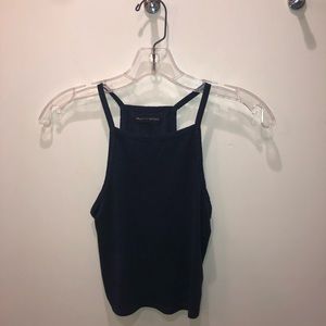 Navy Blue Brandy Melville Halter Top